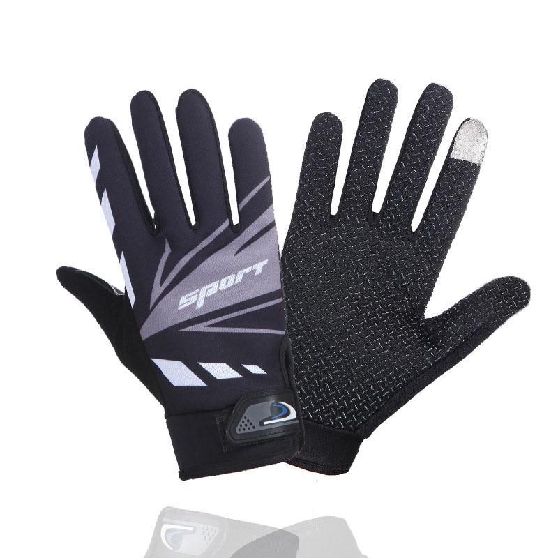 Cycling Gloves Men and Women's Spring Outdoor Sports Frisbee Cycling Breathable Sun Protection Non-slip Long Finger Touch Screen Thin Gloves