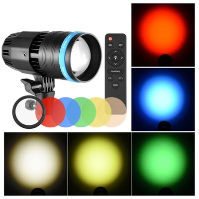 50W Compact Focusing Video Light COB Spotlight Photography Continuous Light 5500K Dimmable CRI90+