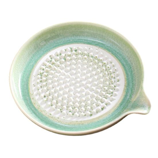 Piatto Grattugia in Ceramica con Smalto Graduale, Schiacciaglio Multi-Funzione per Aglio e Ciotola per Frutta per Cucina, Piatto da Cucina Antiruggine per Purea e Pasta, Decorazione per la Casa