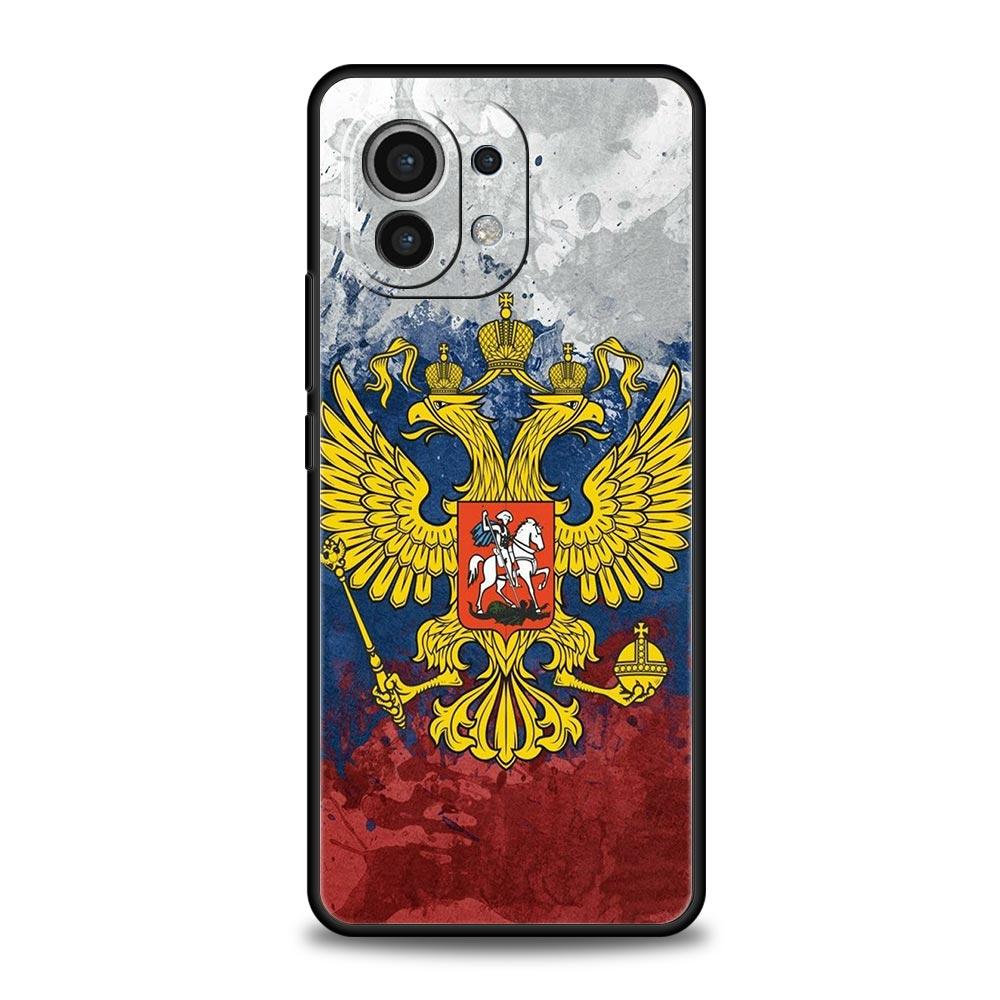 Russian Flag Phone Case For Xiaomi Mi 17 15T 15 14 14T 13T 12T Pro 12 13 Lite 5G 11T Poco X6 X7 X5 Pro Soft Cover