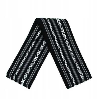 Kaku Obi Do Iaido Kendo Kenjutsu Aikido Ceinture Noir et Blanc 100% Coton JP