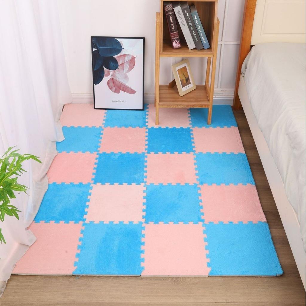 Eva Foam Puzzle Carpet Soft Plush Children's Mat Baby Toys Baby Play Mat  In Children's Room Keep Warm Playmat
