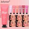 Makeup Multi-color Fine Glitter Highlight Rouge Blush Liquid Natural Expansion Color Matte Grooming Blush Cream