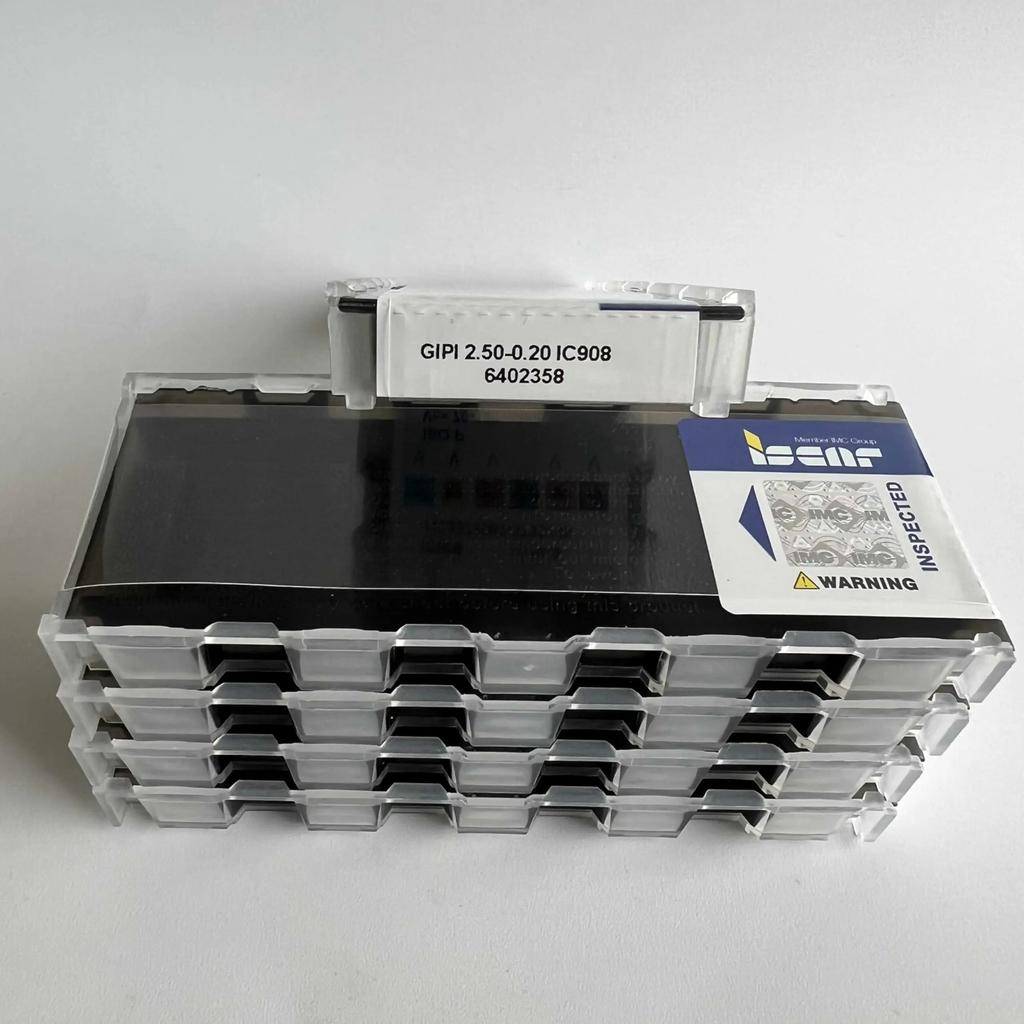 ISCAR / GIPI2.50-0.20 IC908   Industrial indexable carbide inserts 10 Pcs