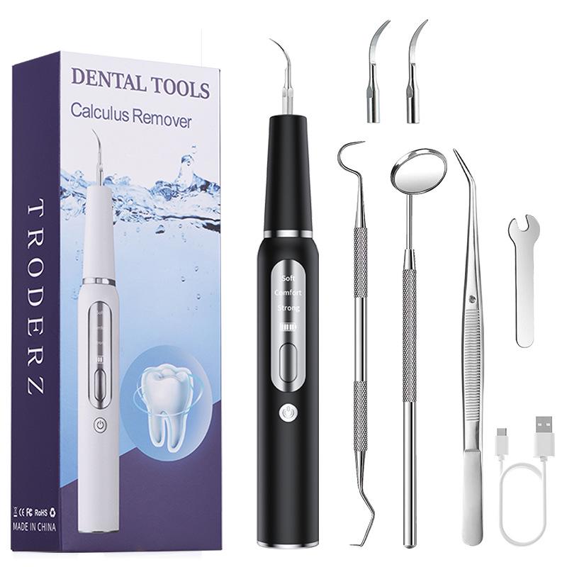 Leisen Ultrasonic Electric Tartar Remover – Portable Home Dental Cleaner