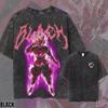 Vintage Washed Anime T-Shirt: Goku Black Oversized Graphic Tee