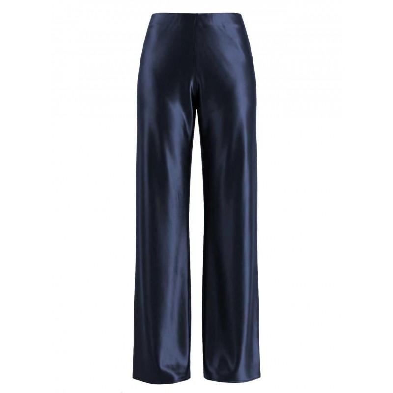 Womens High-Waisted Satin Wide-Leg Trousers 2026