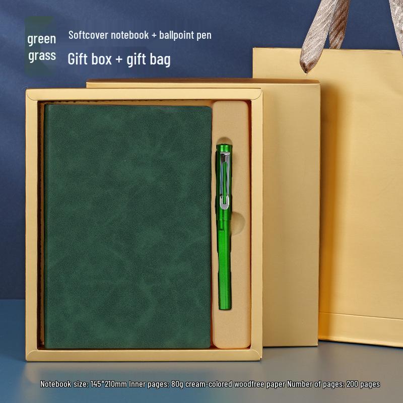 Chinese Style A5 Sheepskin Notebook Gift Set with Custom Logo