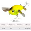 Floating Body Cicada Fishing Lure 45mm Length Artificial Bait Lure  For Predator Fish