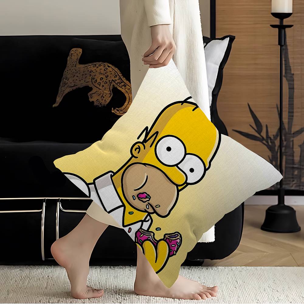 Cartoon cool The S-Simpsons Cushion Cover Polyester Sofa Cushions Decorative Throw Pillows Home Decoration Pillowcover
