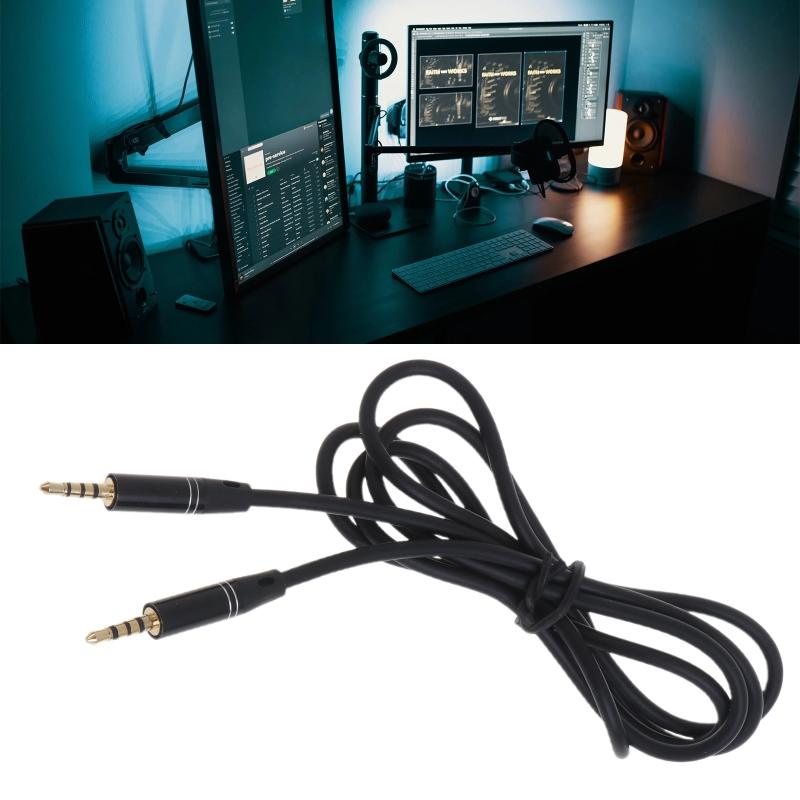 2.5mm To 2.5mm Audio Cable Jack Male To Male 2.5mm Jack Male Stereo Audio Aux Coiled Cord TRRS 2.5mm To 2.5mm Connector