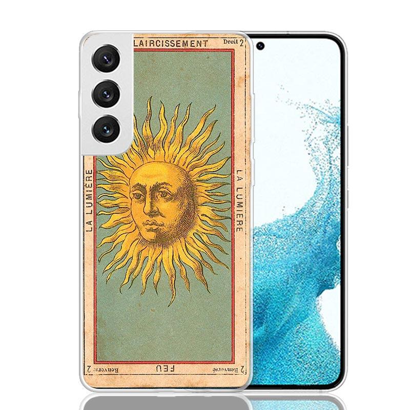 

Tarot Cards Reading Art Case Phone Cover for Samsung Galaxy S24 S25 Ultra S23 Plus S22 + S21 S20 FE S10 S25Plus Trend Fundas S24 Samsung S24