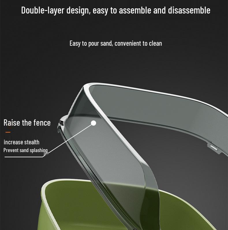 Extra Large High-Sided Cat Litter Box - Anti-Splash, Thickened Design