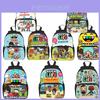 Toca Boca Cartoon Primary School Student Backpack With Creative Korean Style Polyester Schoolbag