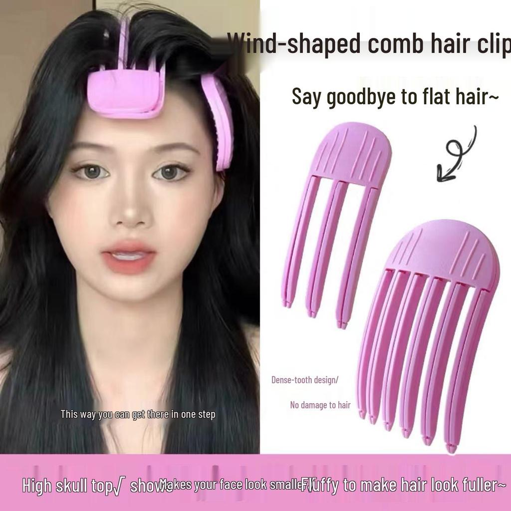 Hřeben pro tvarování vlasů na temeni a klip pro nadýchanou ofinu - Bezchybně tvaruje kořínky pro líné dny
