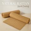 Langlebige Kunststoff-Rattan-Geflechtrolle, Handgewebtes Poly-Rattan, Hexagonales Geflecht aus Kunstrohr für DIY-Dekoration, Stühle, Schränke, Betten