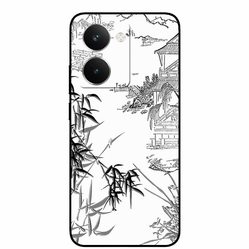 

3D Emboss Cases For Realme P3 Ultra Relief Embossed Retro Silicone Back Cover For Realme RMX5030 Black Fundas Realme P3 Ultra 5G RMX5030