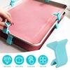 4/6/8/12Pcs Baking Sheet Stackers Clips Compact Reusable Cookie Tray Stacker Clips Neatly Stacked Save Space Universal Pan Clips