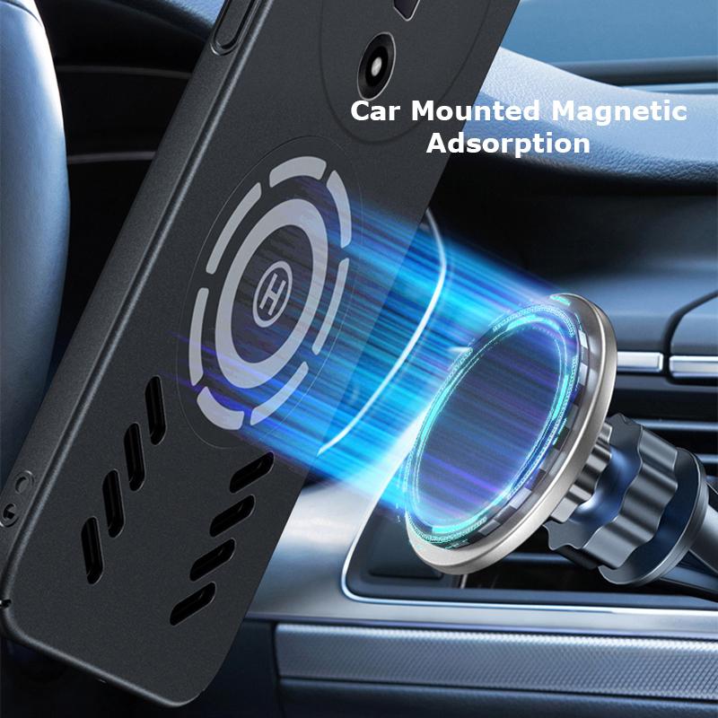 For Oppo Find X7 X3 X6 X5 Pro Ultra Rock Sand Ice Magnetic Heat Dissipation Matte Anti-fingerprint PC Case Breathable Cooling Cover Shell