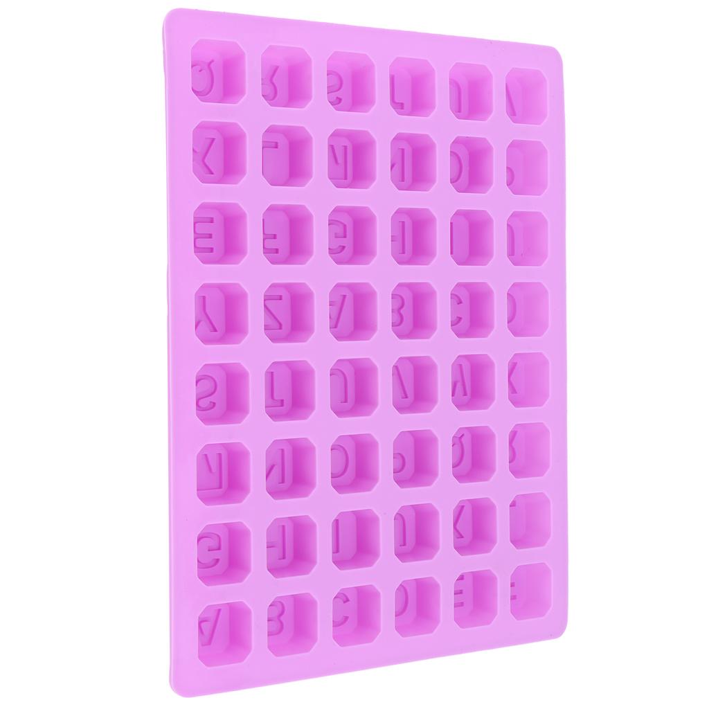 48‑Grid Mold Tray Alphabet Baking Mould for Chocolate Candies Cookies Ice Cubes Making