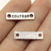 Letter Plate Connectors Alphabet A-Z Antique Bronze Zinc Alloy Jewelry Making Craft Parts DIY Connect Parts