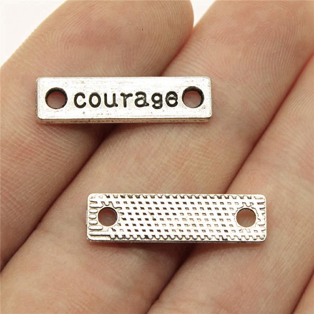 Letter Plate Connectors Alphabet A-Z Antique Bronze Zinc Alloy Jewelry Making Craft Parts DIY Connect Parts