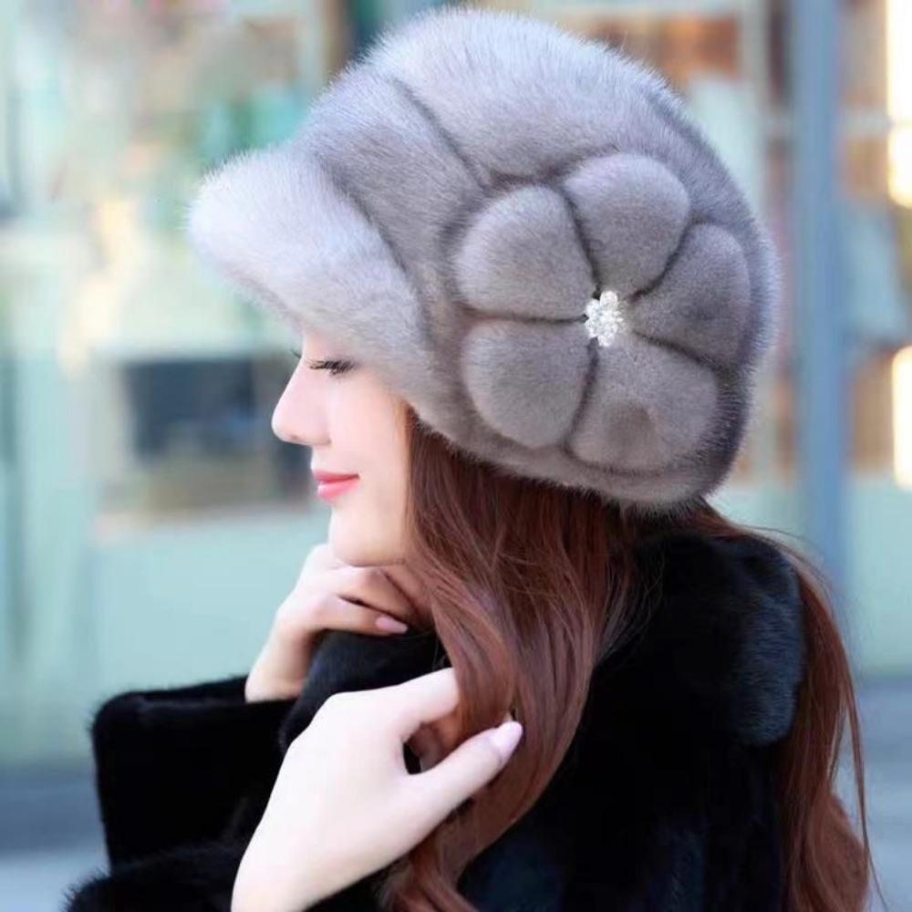 Winter New Arrival Large Floral Warm & Thickened Premium Hat