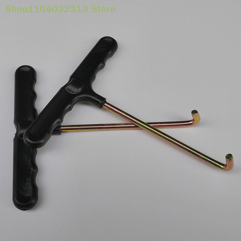 1Pc Trampoline Spring Pull Tool Trampoline T Hook Tool Tent Peg Puller Extractor Trampoline Hook Bungee Trampoline Assembly Tool