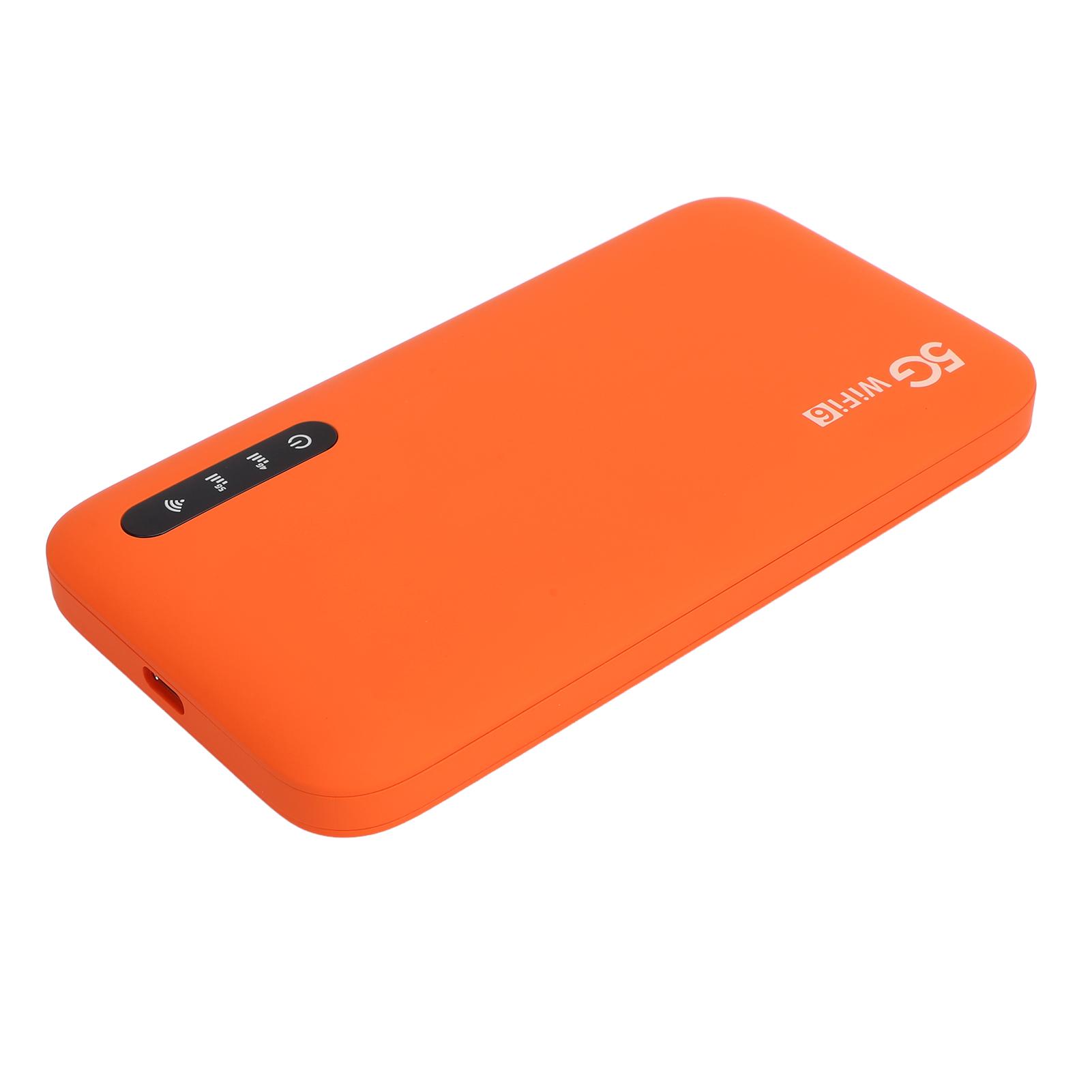 

5G Mobile Hotspot High Speed Travel Double Band WiFi6 Portable Router with SIM Card Slot Support 16 Devices 6100mAh