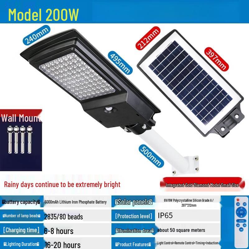 Nu Feng 200W Solar Outdoor Street Light