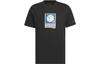 T Shirts Men's Black Crew Neck Moderate Straight Fit IX0114