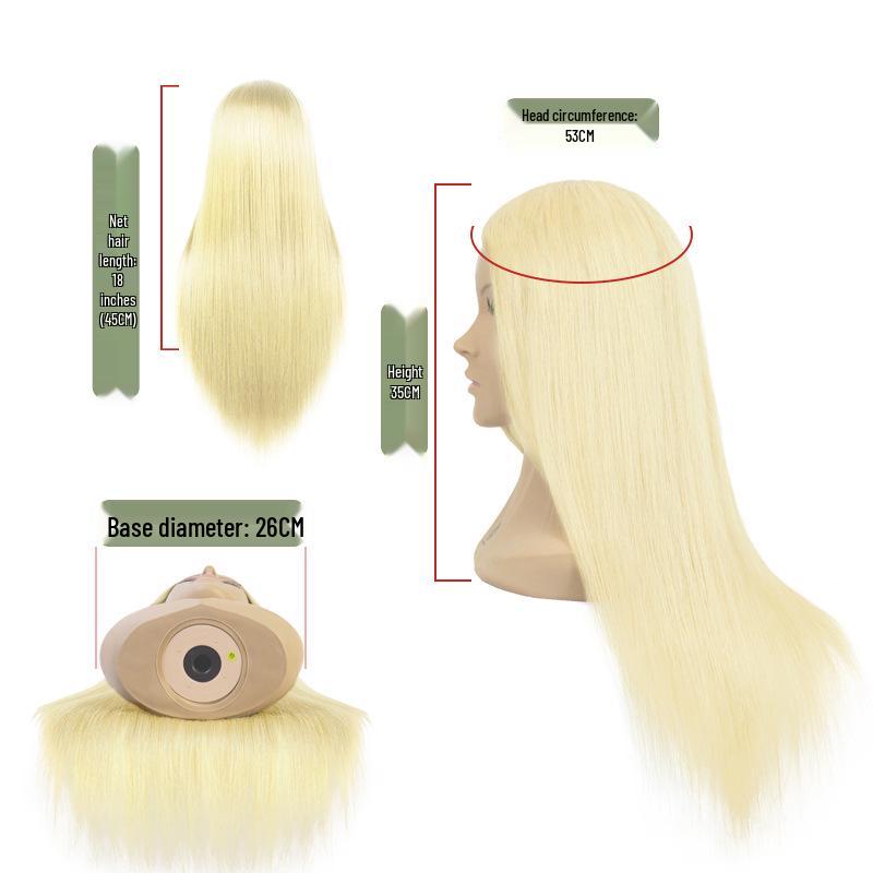 Mannequin Head with Shoulders for Barbering, Updos, and Wig Styling Practice