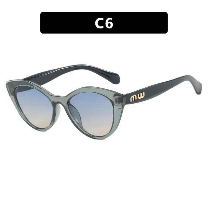 Vintage Cat Eye Sunglasses Women Letter Small Frame Sun Glasses Female Brand Designer Retro Shades Fashion