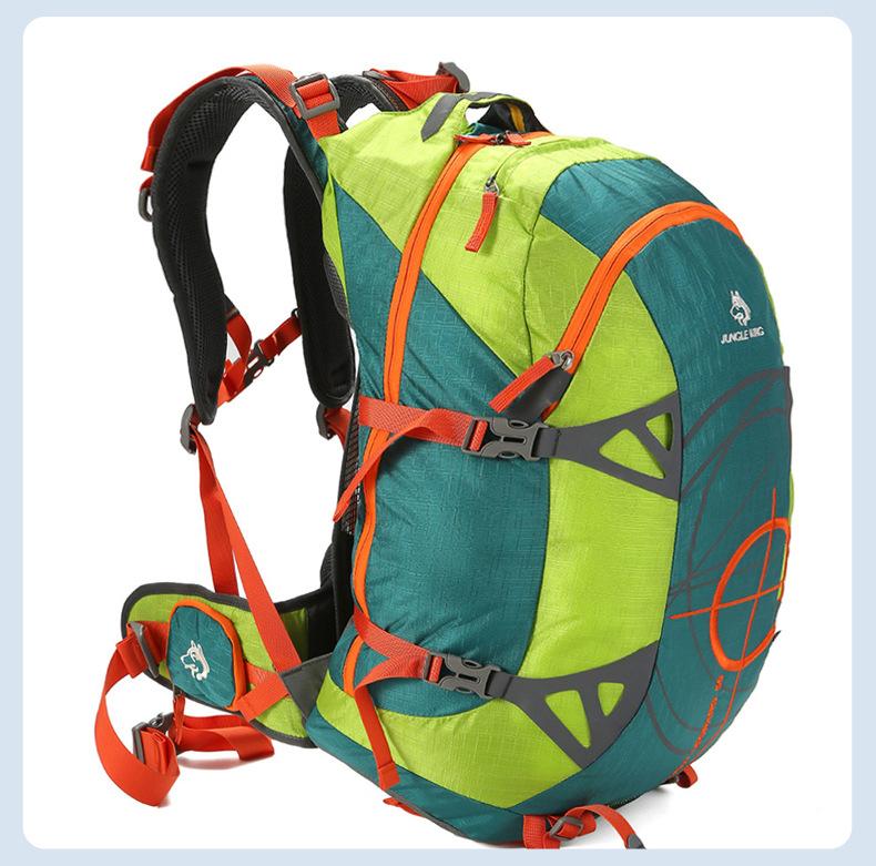 JUNGLE KING CY1133 Outdoor hiking bag Hiking backpack Waterproof backpack Load reduction waist Breathable backpack 50L зелёный