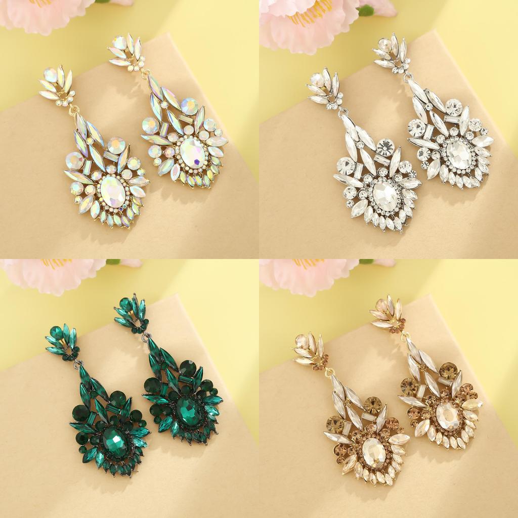Geometric Alloy Drop Earrings For Women Fashion Statement Party Jewelry