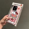 Cartoon Gluttony Katie for 15 iPhone Case iPhone14Plus Lychee Pattern 13Pro Scrub 12/11