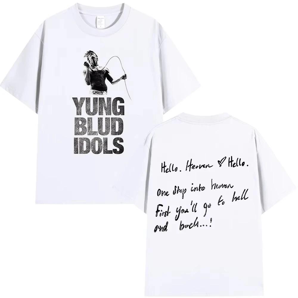 Yungblud IDOLS Album Tour 2026 T-Shirt Unisex Hip Hop Kurzarm-T-Shirt Sommer Lässig Baumwolle Locker T-Shirt Streetwear
