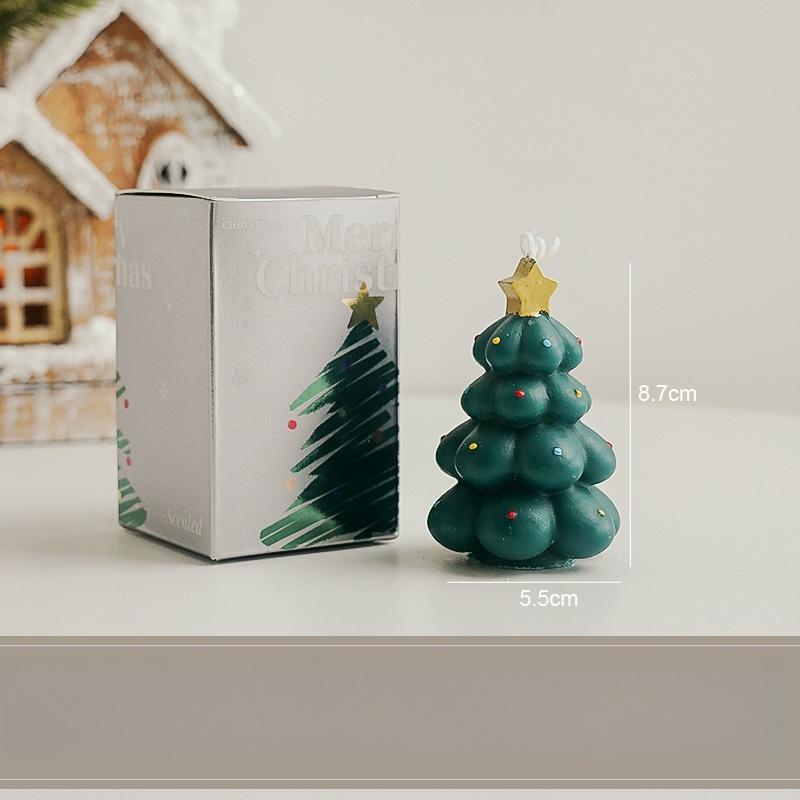 

Y Christmas Tree Scented Candle Atmosphere Souvenir Handmade Home Fragrance Candle Simulation Cartoon Candles Christmas Gift