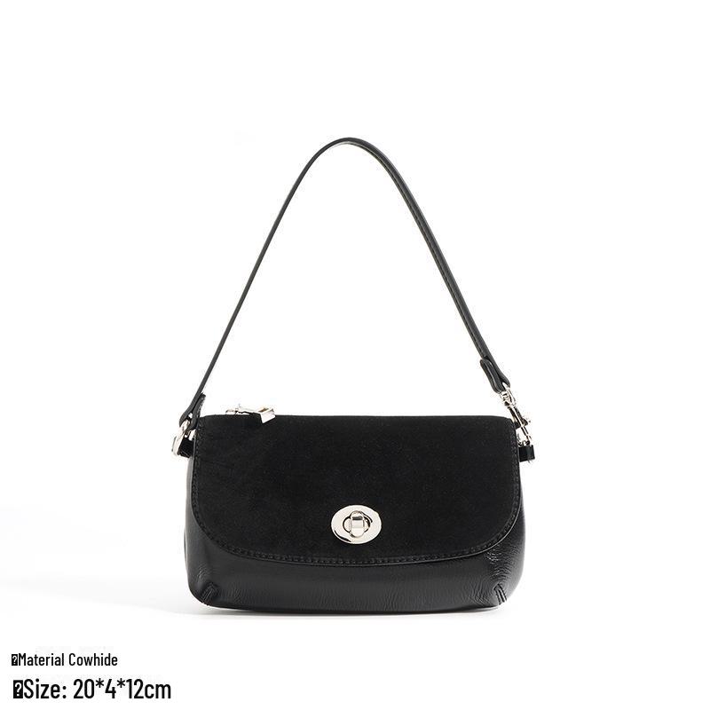 2024 Spring Women’s Genuine Leather Crossbody & Shoulder Square Bag – Trendy Underarm Handbag