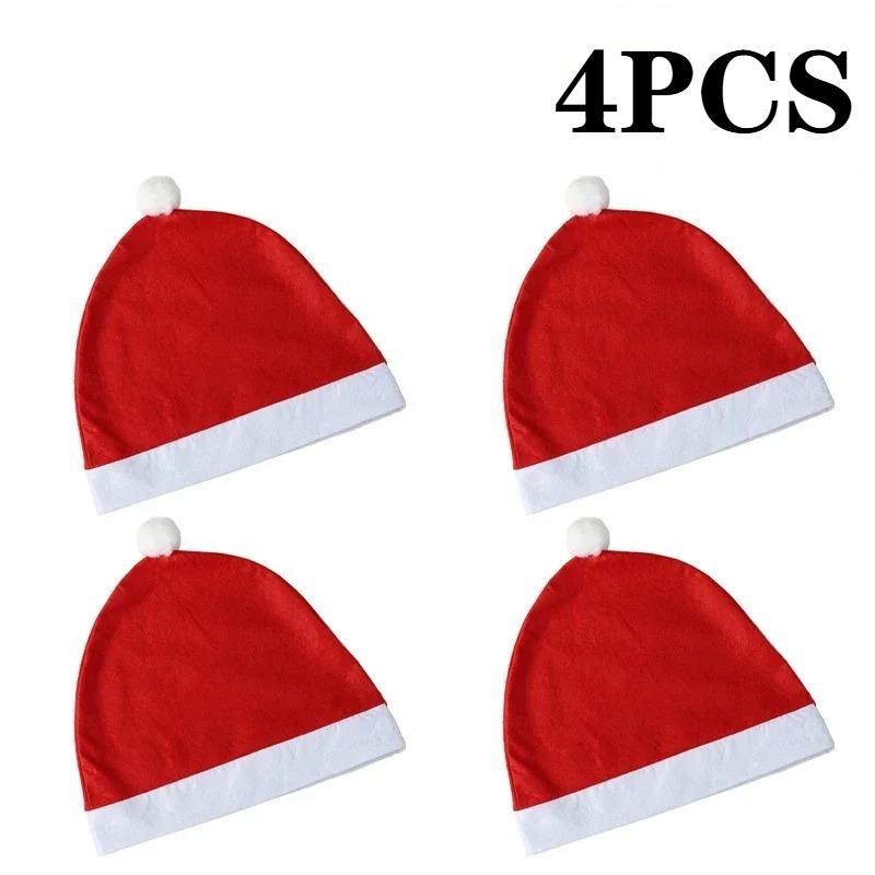 Weihnachts-Autositz-Kopfstützenbezug Weihnachtsornamente Sitzschutz Weihnachtsmannmütze Autodekoration Autositzzubehör