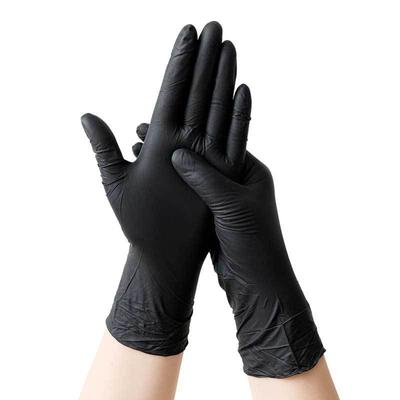 100 Stück Einweghandschuhe aus schwarzem Nitrilverbundstoff, schwarz und rosa, Nitrilfabrik – Großhandel für Schutzhandschuhe aus Nitril für die Arbeit – Schutz
