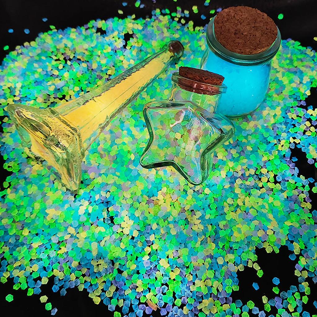 1000Pcs/Bag Decor Luminous Sand 3-5mm Glow In Dark Resin Gravel Home Garden Yard Outdoor Path Lawn Fish Tank Aquarium Decoration