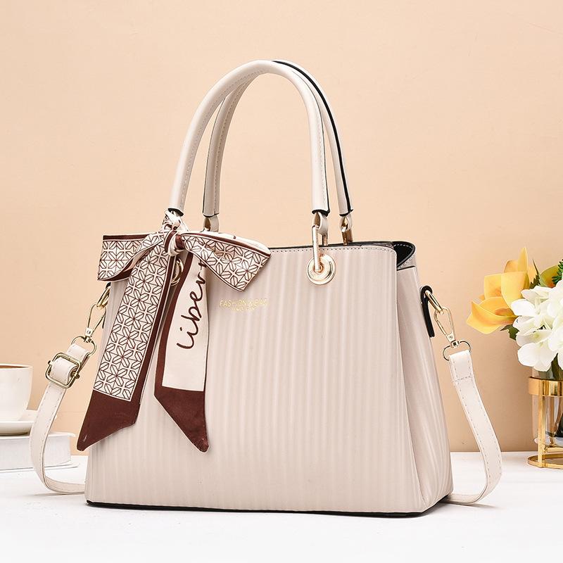 

Сумка Атмосферная Женская Большая Вместимость На Плечо Сумка Мессенджер Популярная Универсальная Сумка 28*13*20 бежевый