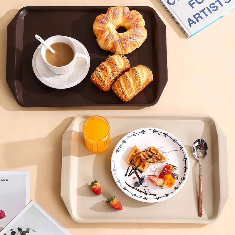 ZISIZ Plastic Rectangular Serving Trays