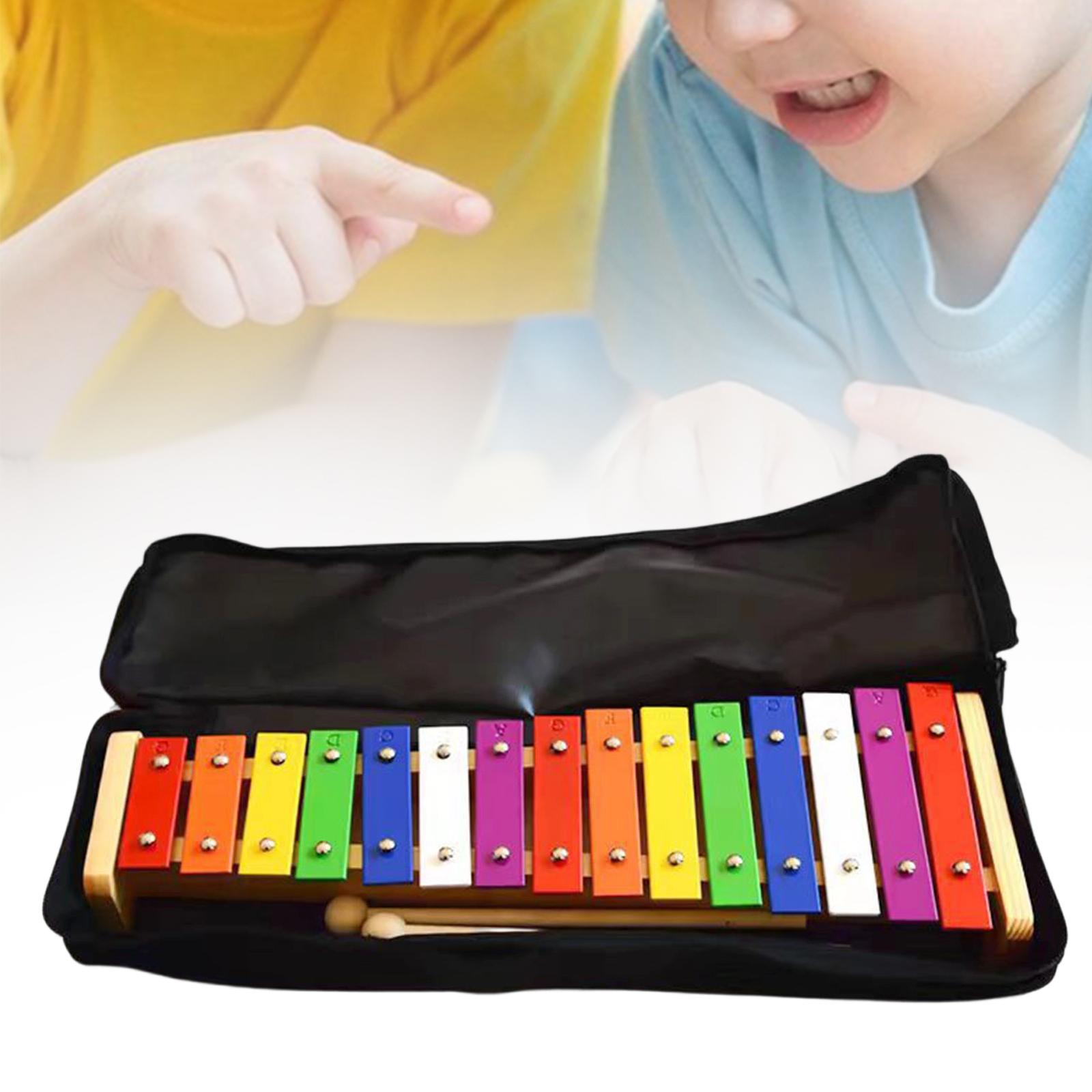 

Rainbow Xylophone 15 Tones Develop Musical Skills for Kids Music Education