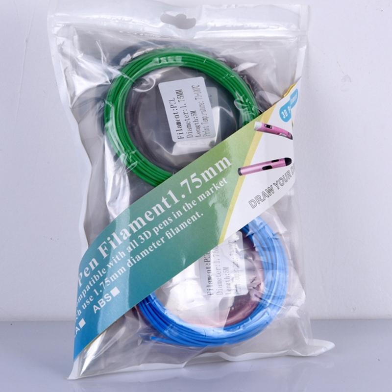 3D Stift Filament Nachfüllungen 20 Farben 3D Stift Filament PCL 1,75mm Ungiftig Glattes Drucken Nachfüllungen 3D Stift Zubehör