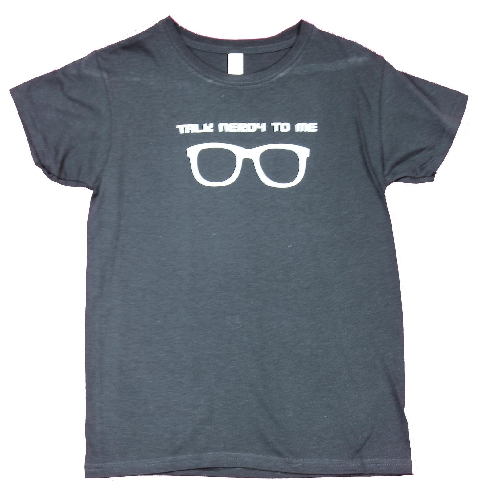 Nerds Girls Juniors T-Shirt - Glasses Talk Nerdy To Me Image S