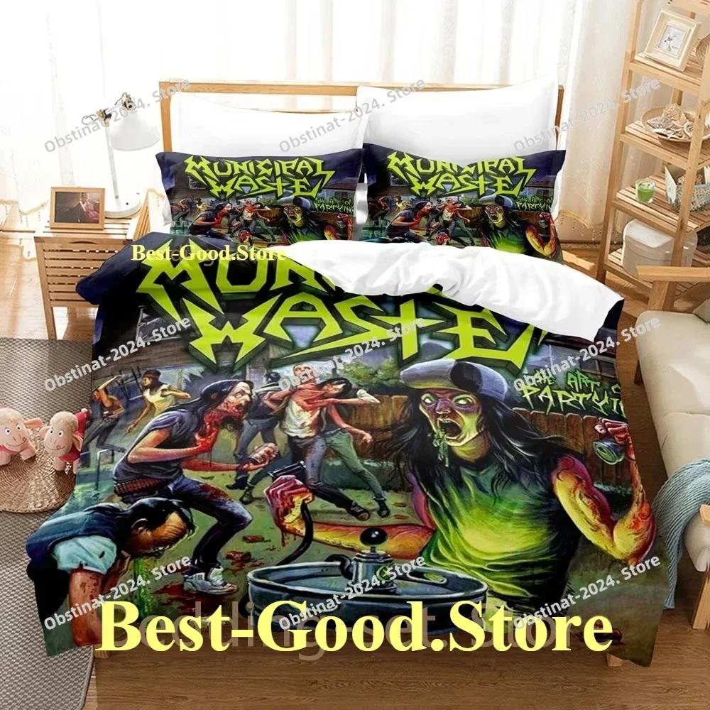 Municipal Waste Bedding Set Single Twin Printed Bed Set With Pillowcase Bed Duvet Cover Soft Single Double Queen Super King Size