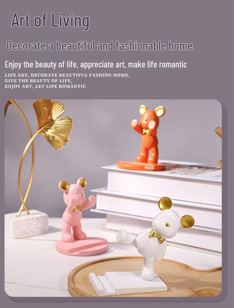Cute Cartoon Phone & Tablet Holder: Creative Desk Ornament for Home or Office Gifts