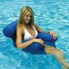 Inflatable Swimming Floating Chair Pool Seats Foldable Water Bed Lounge Chair